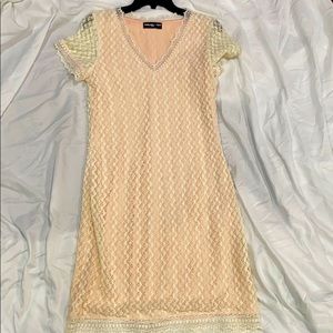 EYELET LACE DRESS